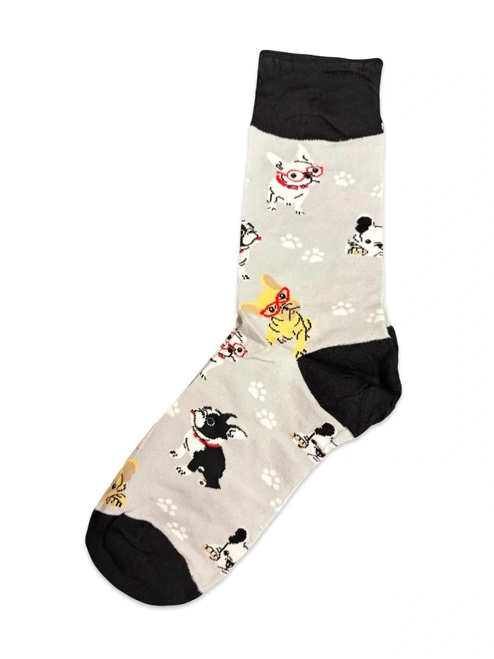 French Bulldog Novelty Crew Socks One Size Fits Most